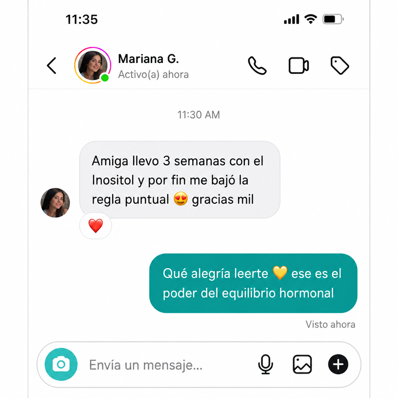 Comentario 2 de clientas sobre GOLD Inositol formula 300 gr by Fit On - Equilibrio Hormonal Femenino Natural