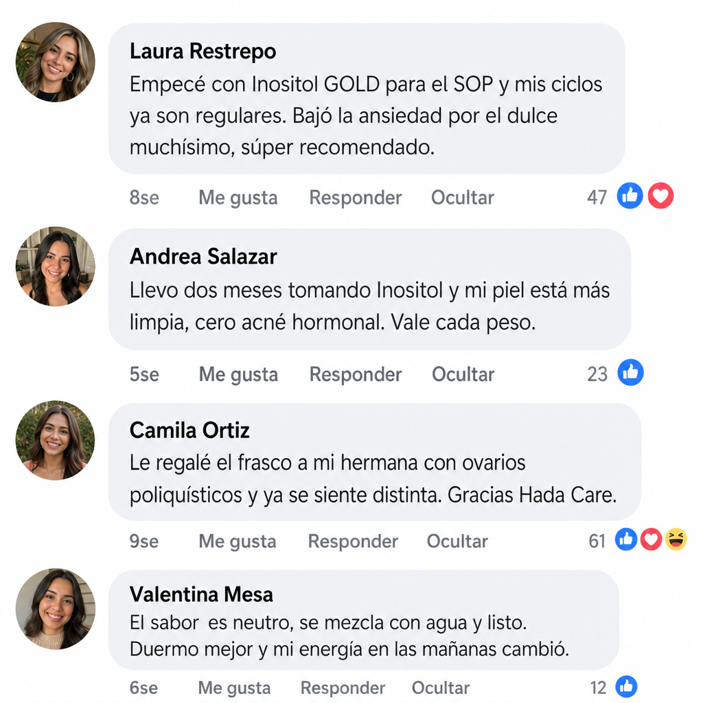 Comentario 1 de clientas sobre GOLD Inositol formula 300 gr by Fit On - Equilibrio Hormonal Femenino Natural